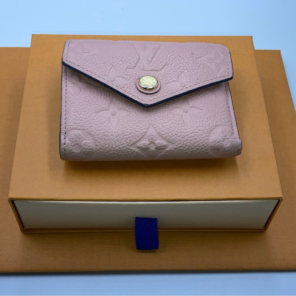 Louis Vuitton Pink Empreinte Leather Wallet